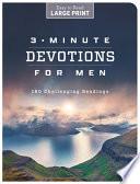 3-Minute Devotions for Men Large Print