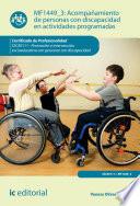 Acompañamiento de personas con discapacidad en actividades programadas. SSCE0111