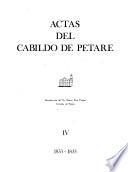 Actas: 1833-1835