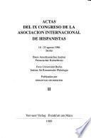 Actas del ... Congreso de la Asociación Internacional de Hispanistas