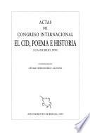 Actas del Congreso Internacional El Cid, Poema e Historia