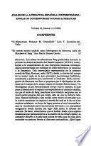 Anales de la Literatura Española Contemporánea