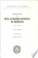 Anales de la Real Academia Nacional de Medicina - 1993 - Tomo CX - Cuaderno 1