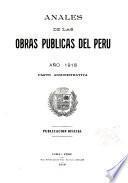 Anales de las obras públicas del Perú