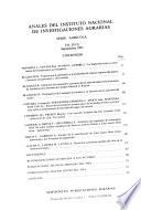 Anales del Instituto Nacional de Investigaciones Agrarias
