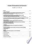 Anales venezolanos de nutrición