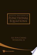 Analytic Solutions of Functional Equations