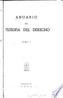 Anuario de filosofía del derecho