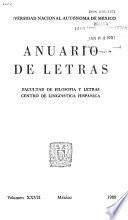 Anuario de letras