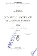 Anuario del comercio exterior de la República Argentina