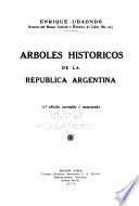 Arboles históricos de la República argentina