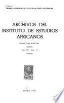 Archivos del Instituto de Estudios Africanos
