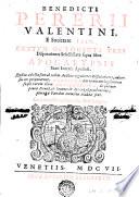 Benedicti Pererii Valentini ... Centum octoginta tres disputationes selectissimae super libro Apocalypsis beatis Ioannis Apostoli