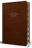 Biblia Bilingüe Reina Valera 1960 (ESV) Letra Grande Símil Piel Marrón con índice/ Bilingual Bible RVR 1960 (ESV) Large Print Brown Leathersoft with Thumb