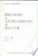 Bibliografía de autores españoles del siglo XVIII