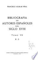 Bibliografía de autores españoles del siglo XVIII: R-S