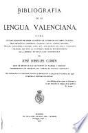 Bibliografía de la lengua valenciana