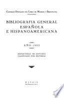 Bibliografía general española e hispanoamericana