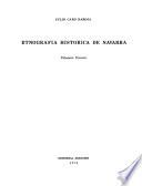 Biblioteca: Etnografía historica de Navarra [por] J. Caro Baroja. 3 v