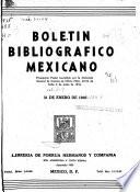 Boletín bibliográfico mexicano