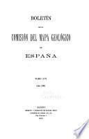 Boletín de la Comisión del Mapa Geológico de España