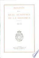 Boletin de la Real Academia de la Historia. TOMO CXCI. NUMERO III. AÑO 1994