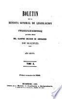 Boletín de la Revista general de legislación y jurisprudencia