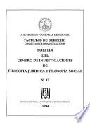 Boletín del Centro de Investigaciones de Filosofía Jurídica y Filosofía Social