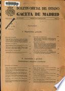 Boletín oficial del estado: Gaceta de Madrid