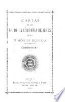 Cartas de los pp. de la Companía de Jesús de la misión de Filipinas
