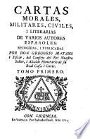 Cartas morales, militares, civiles i literarias de varios autores españoles