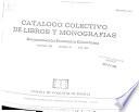 Catálogo colectivo de libros y monografías económicas