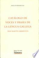 Catálogo de voces y frases de la lengua gallega