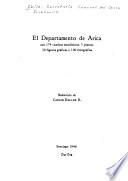 Censo económico nacional: El Departamento de Arica, redacción de Carlos Keller R