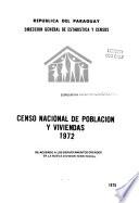 Censo nacional de población y viviendas, 1972