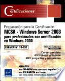 Certificaciones MCSA Windows Server 2003 para prof...