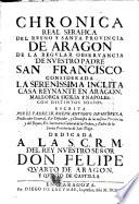 Chronica serafica de la Santa Provincia de Aragón
