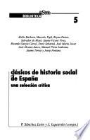 Clásicos de historia social de España