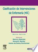 Clasificación de Intervenciones de Enfermería (NIC), 5.a ed. (incluye evolve)