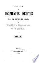 Colección de documentos inéditos para la historia de España