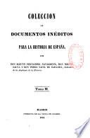 Coleccion de documentos ineditos para la historia de Espana
