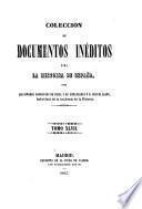 Colección de documentos inéditos para la historia de España