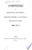 Compendio de derecho natural, redactado conforme a las doctrinas del Colegio de San Carlos