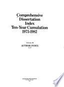 Comprehensive Dissertation Index