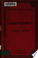 Constituciones de la República Argentina