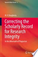 Correcting the Scholarly Record for Research Integrity