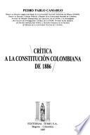 Crítica a la constitución colombiana de 1886