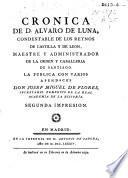 Cronica de D. Alvaro de Luna ... La publica con varios apéndices Josef Miguel de Flores