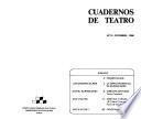 Cuadernos de teatro