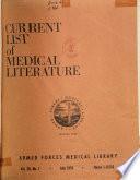 Current List of Medical Literature